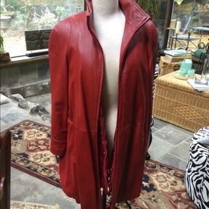 Leather coat